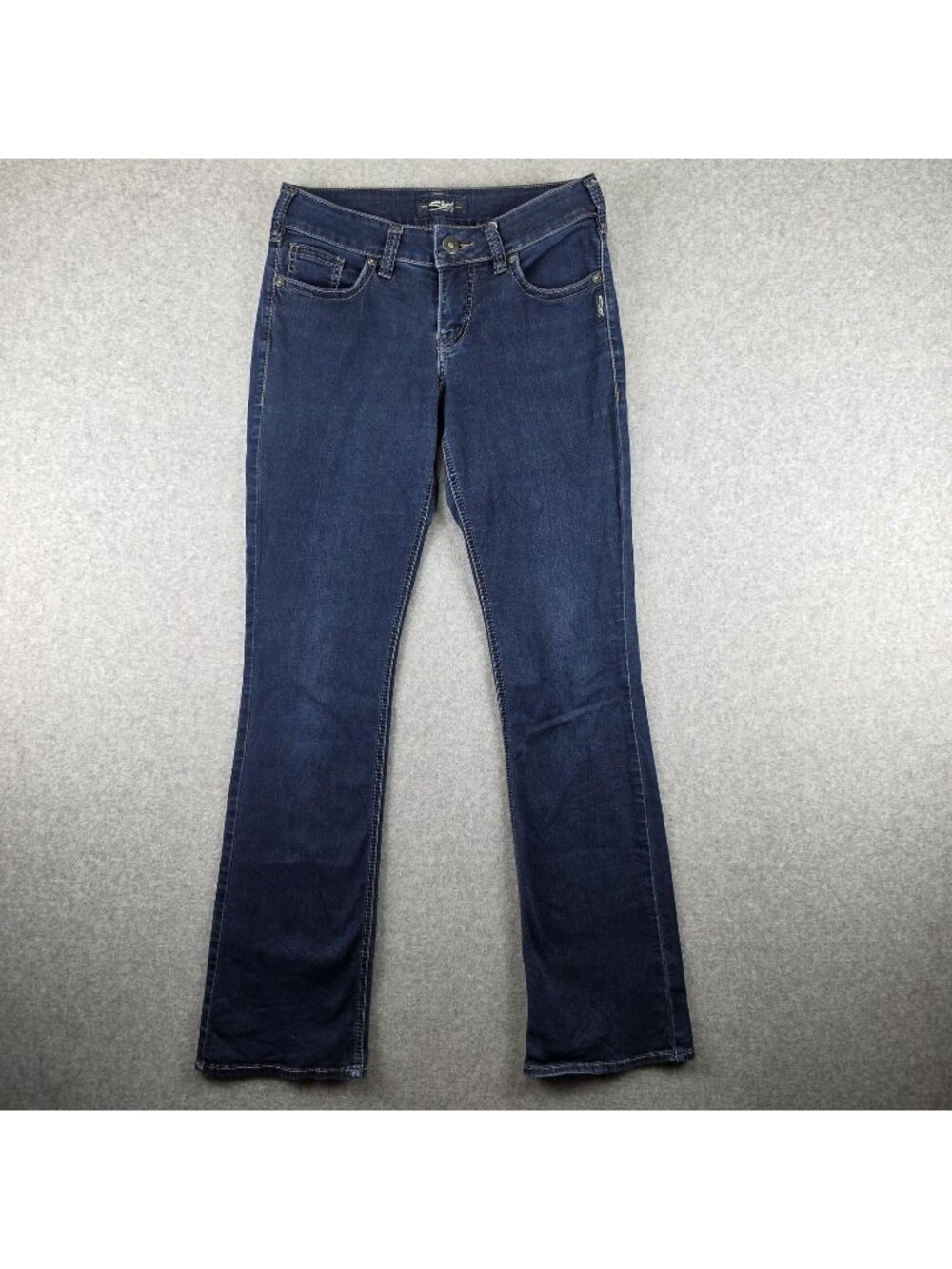 Silver Jeans Suki Slim Boot Jeans Womens 29 Dark Wash Blue Stretch Bootcut Denim